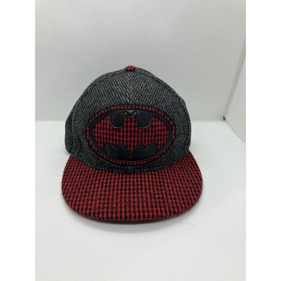 Concept One DC Comics Batman herringbone flat bill cap - Picture 1 of 9